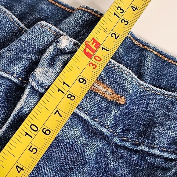 Wrangler Vintage Straight Leg Distressed Jeans Hi-Rise Mid Wash Denim Mens 36x30 - Picture 12 of 14